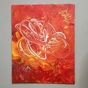Original 8x10 Abstract Art Painting
